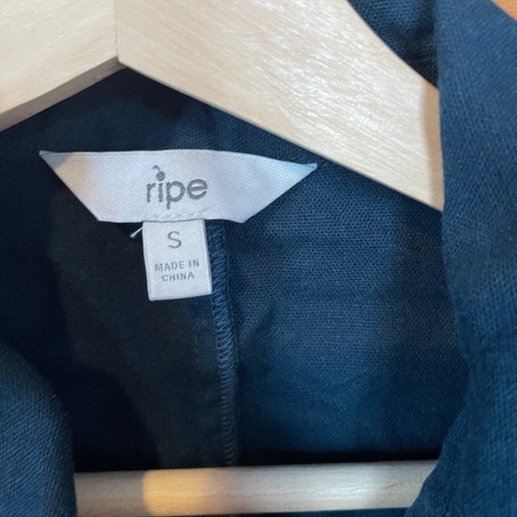 Ripe Colette Tie Front Nursing Dress, Deep Blue, Small - Picture 3 of 4